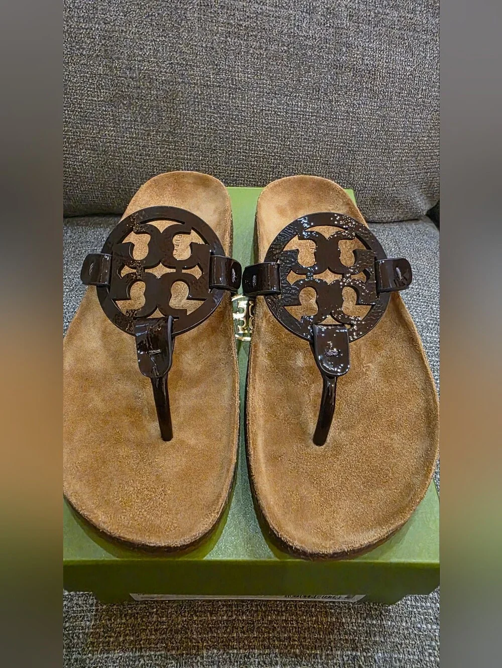TORY BURCH MILLER CLOUD SANDAL- Plum